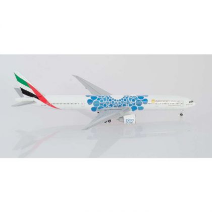 HERPA EMIRATES EXPO BLUE BOEING 777-300ER "MOBILITY" 1/500